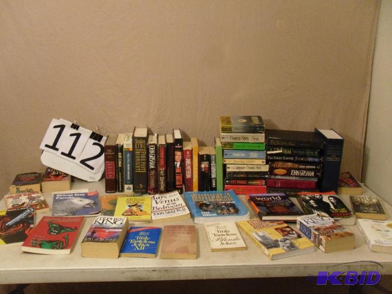 lot 112 image: Large Lot of Books. See pics for titles. Step...