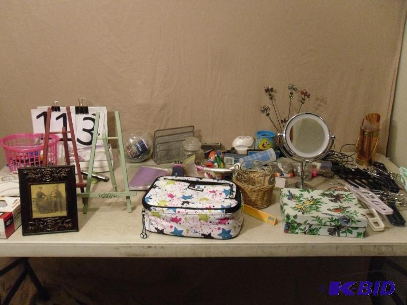 lot 113 image: Lot of Assorted Items. Office Supplies, Cute ...