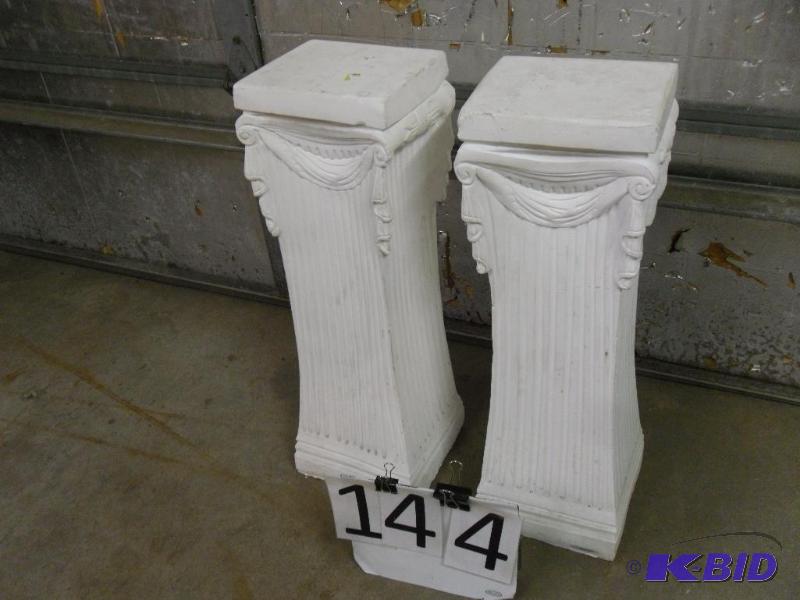 lot 144 image: Lot of 2 &quotPlaster" Columns. Measure...