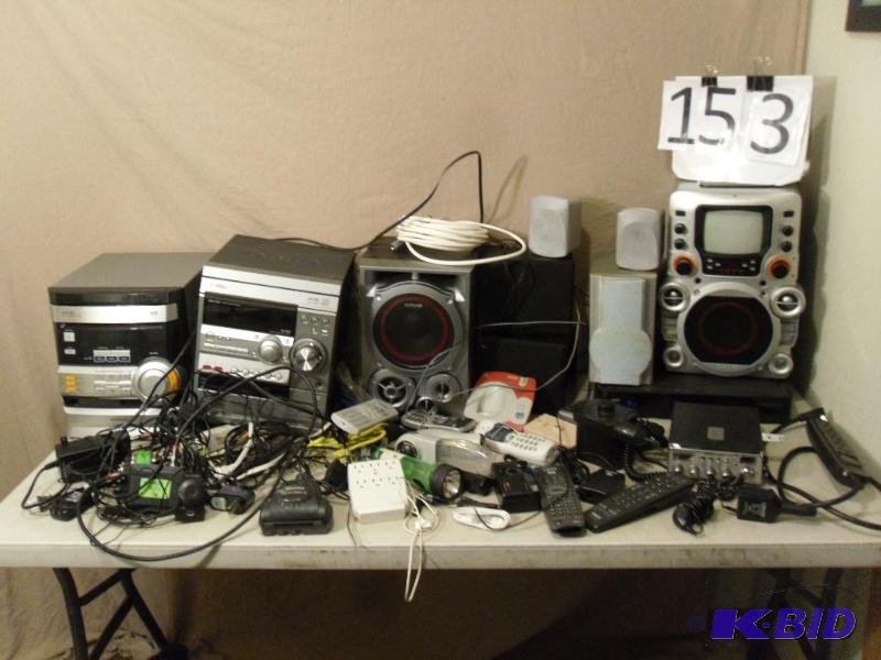 lot 153 image: Lot of Assorted Electronics. Direct TV Box wi...
