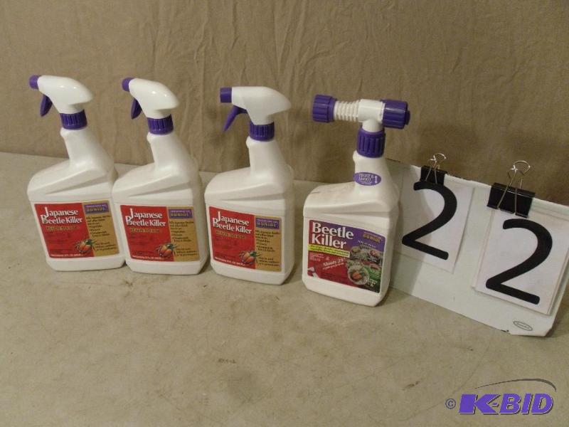 lot 22 image: 4 New Bottles of Bonide&nbspBeetle Killer. 3...