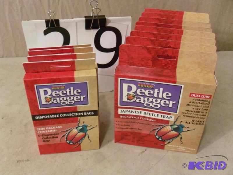 lot 29 image: Lot of 8 New Bonide Beetle Traps and 4 New Bo...