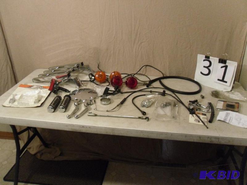 lot 31 image: Lot of Assorted Harley Davidson Parts. Turn S...