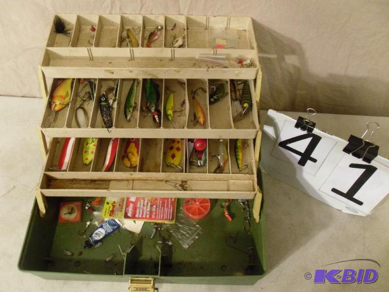 lot 41 image: Plano Tackle Box with Contents. Rapallas, Dar...