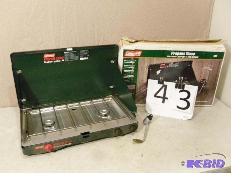 lot 43 image: Coleman Propane Camp Stove. &nbsp2 Burner. E...