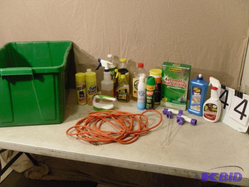 lot 44 image: Lot of Assorted Cleaning Supplies and More. S...