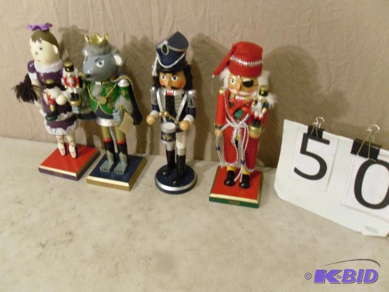 lot 50 image: 2008-2011 Limited Edition Nutcrackers. Measur...