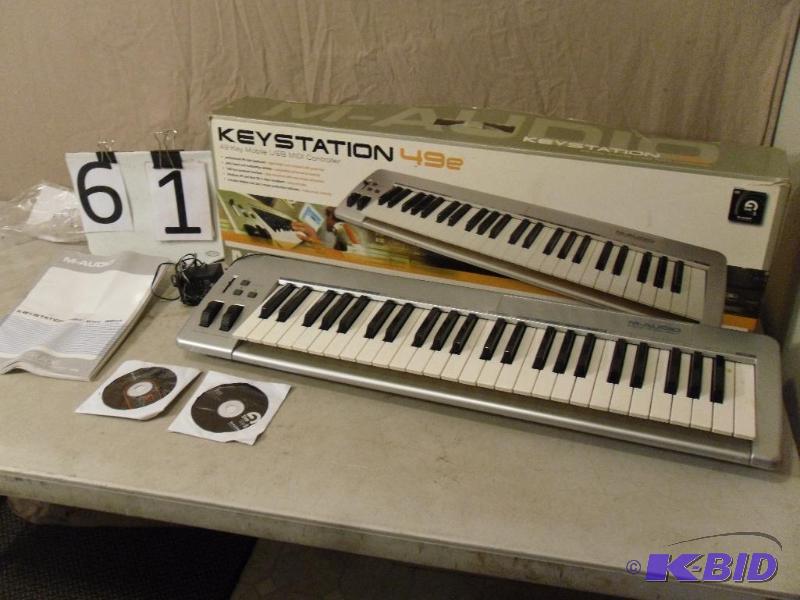 lot 61 image: 49E Keystation USB MIDI Controller. Comes wit...