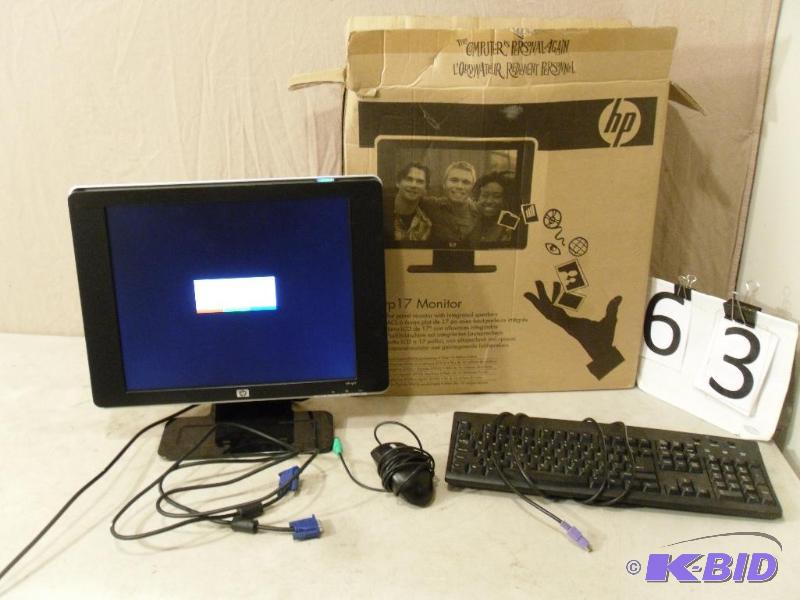 lot 63 image: HP VP17&nbsp17" LCD Flat Panel Monitor ...
