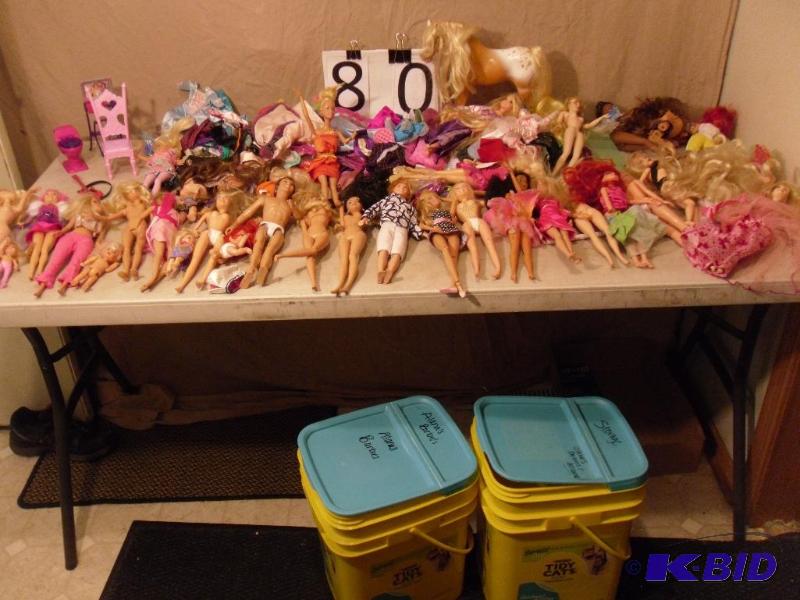 lot 81 image: Barbies, Bratz, Horse,Clothes, and More. Come...