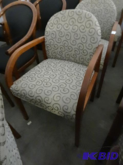 2 matching wood framed side chairs...