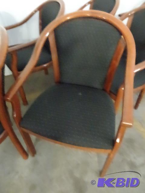2 matching wood framed side chairs...