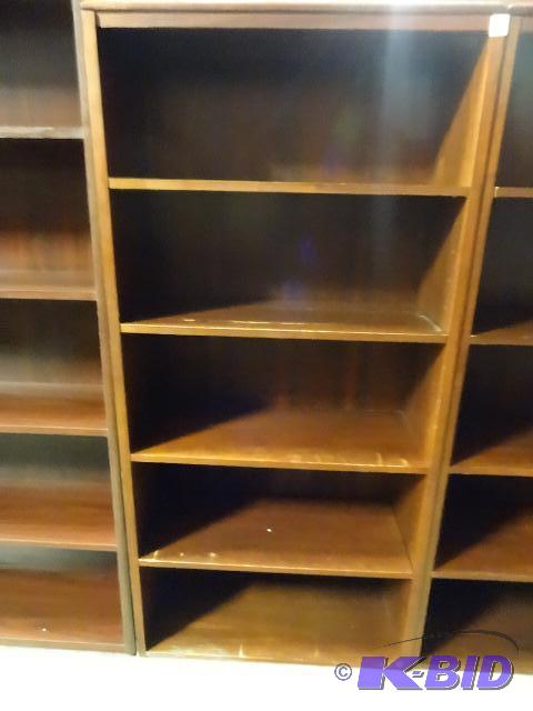Wood book case with 4 adjustable shelves. 36 ...