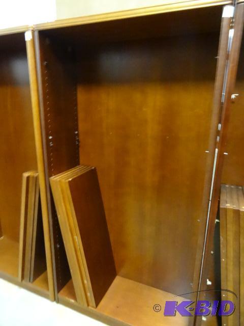 Wood book shelf with 5 adjustable shelves. 36...