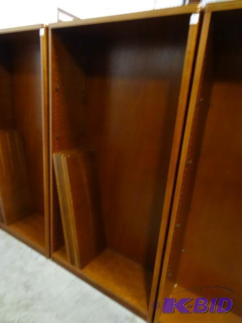 Wood book shelf with 5 adjustable shelves. 36...