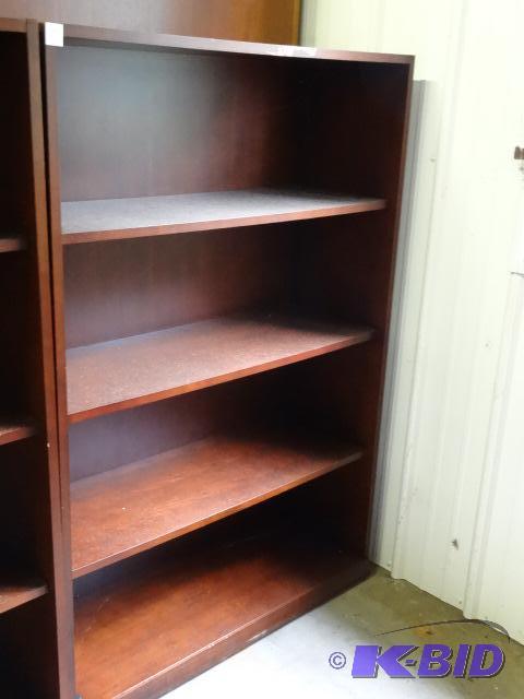 Wood book shelf with 3 adjustable shelves. 36...