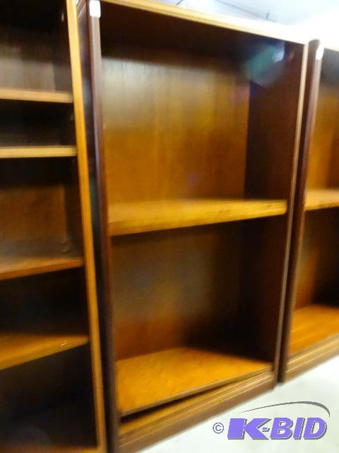 Wood book shelf. 5 adjustable shelves. 36 x 1...
