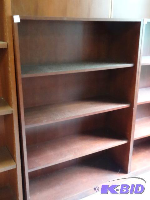 Wood book shelf with 3 adjustable shelves. 36...