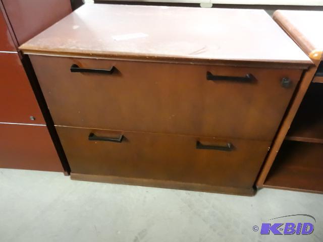 37&quot wood 2 drawer lateral file with lock...