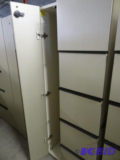 Laminate personal cabinet with 4 file drawers...