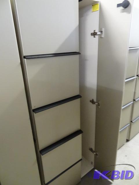 Laminate personal cabinet with 4 file drawers...