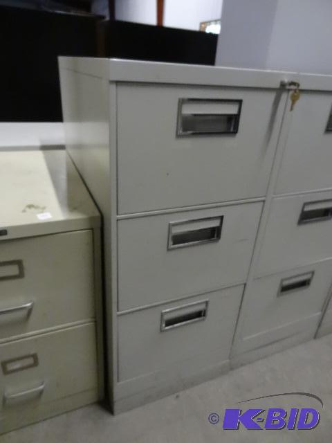 18&quot metal 3 drawer file cabinet with loc...