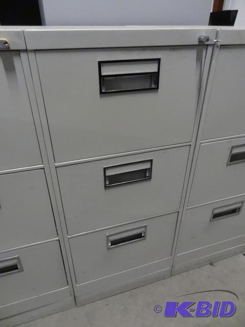 18&quot metal 3 drawer file cabinet with loc...