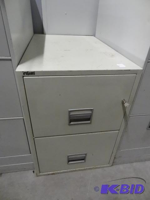 18&quot metal 2 drawer file cabinet with loc...