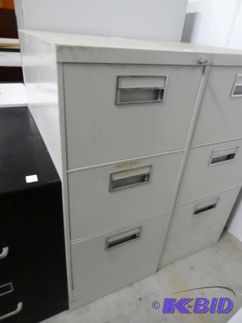 18&quot metal 3 drawer file cabinet with loc...