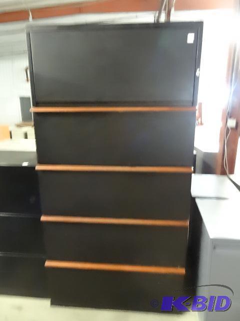 36&quot metal 5 drawer lateral file....