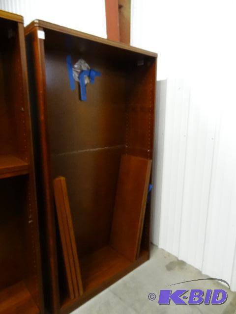 Wood book shelf. 5 adjustable shelves. 36 x 1...