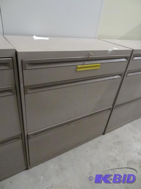 36&quot metal 2 drawer lateral with top draw...