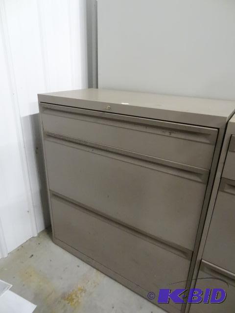 36&quot metal 2 drawer lateral with top draw...