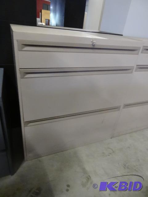 36&quot metal 2 drawer lateral with top draw...