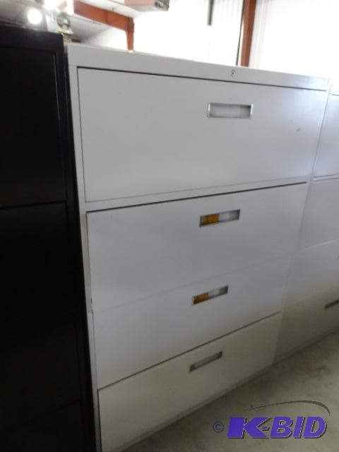 36&quot metal 4 drawer lateral file with loc...