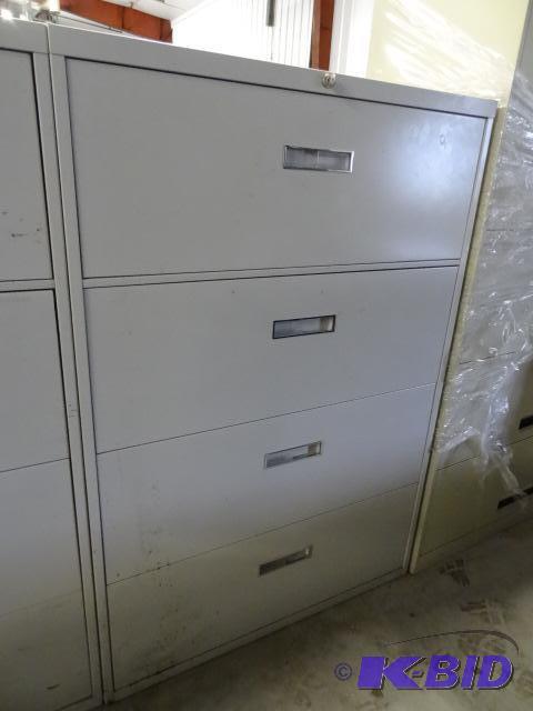 36&quot metal 4 drawer lateral file with loc...