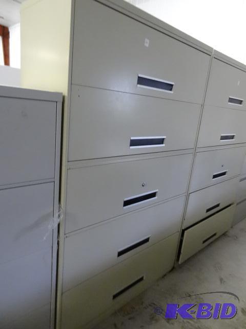 42&quot metal 5 drawer lateral file...