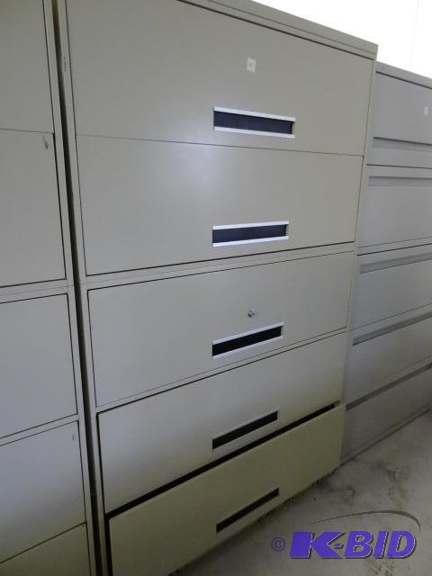 42&quot metal 5 drawer lateral file...