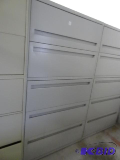 36&quot metal 5 drawer lateral file...