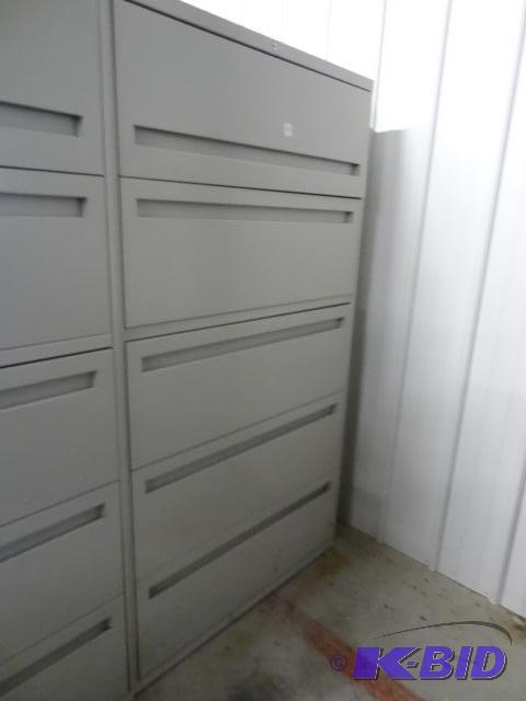 36&quot metal 5 drawer lateral file...
