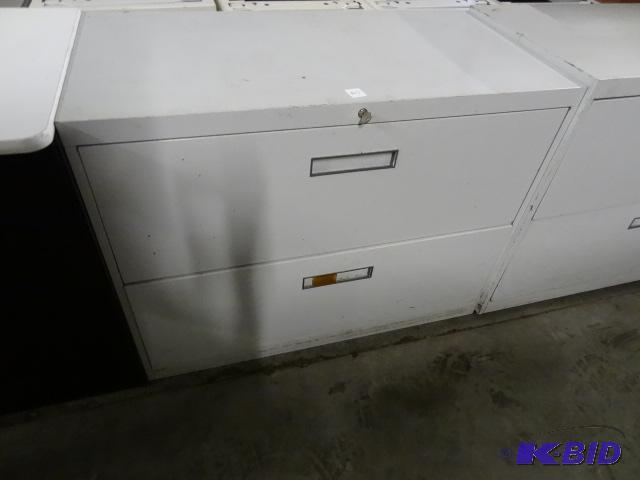 36&quot metal 2 drawer lateral file with loc...