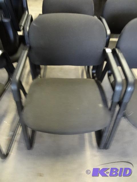 2 Matching Stationary Metal Framed Chairs...