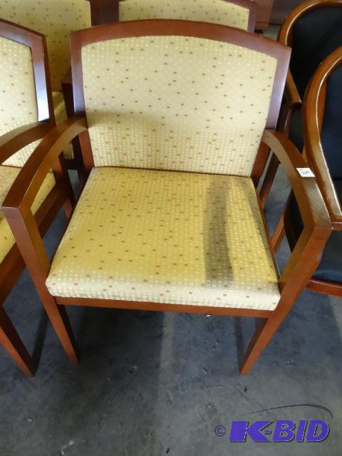 2 Matching Stationary Wood Framed Chairs...
