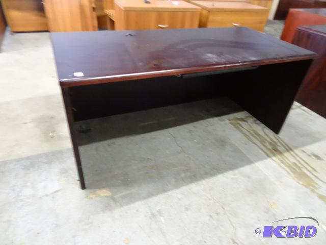 Wood Office Desk. Pull Out Pencil Drawer 66 x...