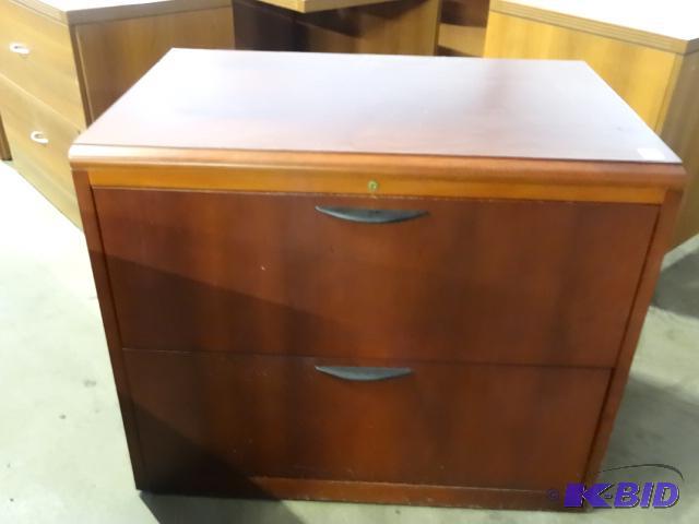 36&quot Wood 2 Drawer Lateral File...