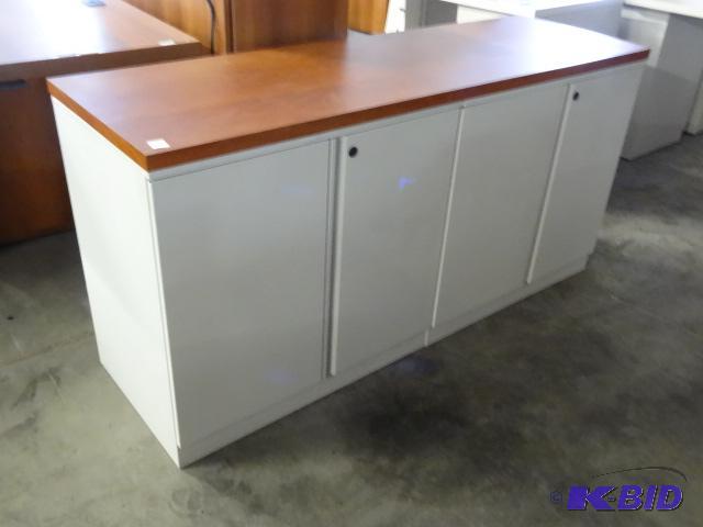 Metal 4 Drawer Cabinet with Laminate Top. 60 ...