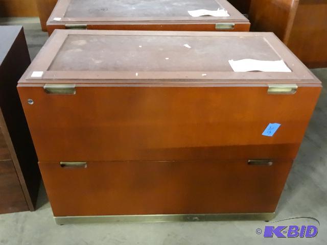 36&quot Wood 2 Drawer Lateral File. No Top...