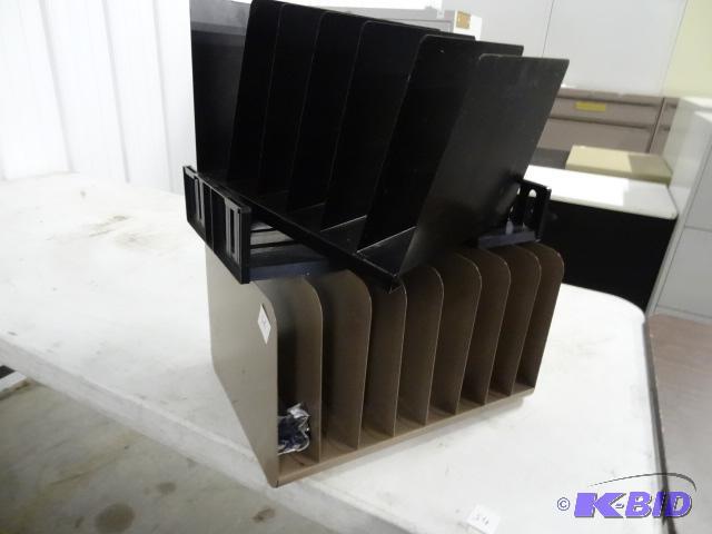 2 metal file folders...