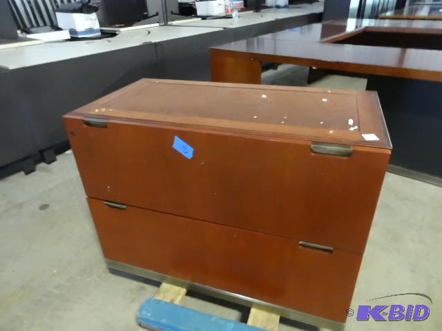 36&quot wood 2 drawer lateral file. No top....