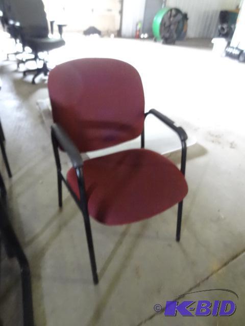 Metal framed side chair...